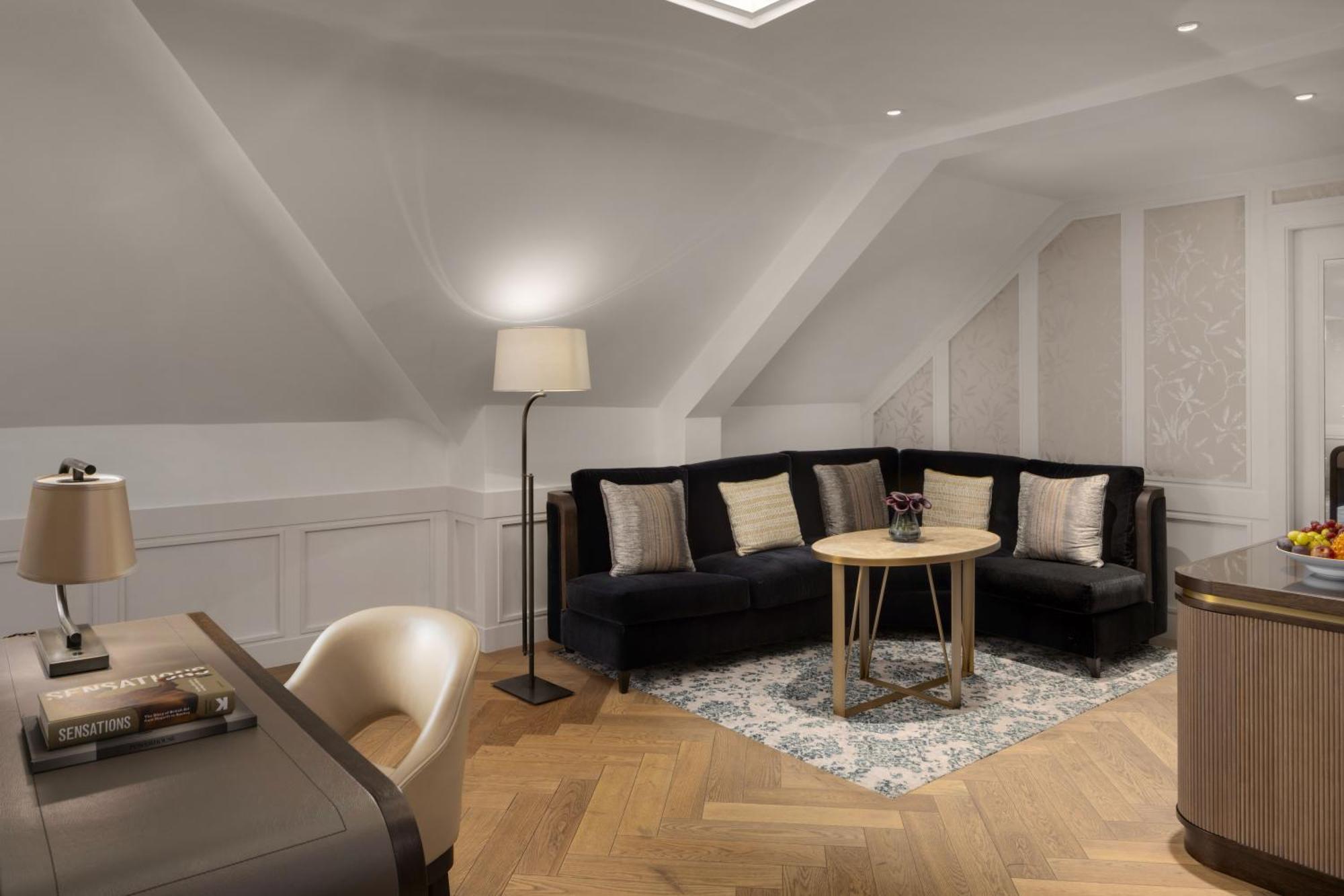 The Biltmore Mayfair London Eksteriør bilde A 3D rendering of a living room